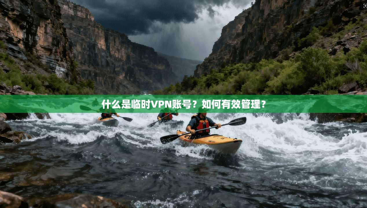 什么是临时VPN账号？如何有效管理？