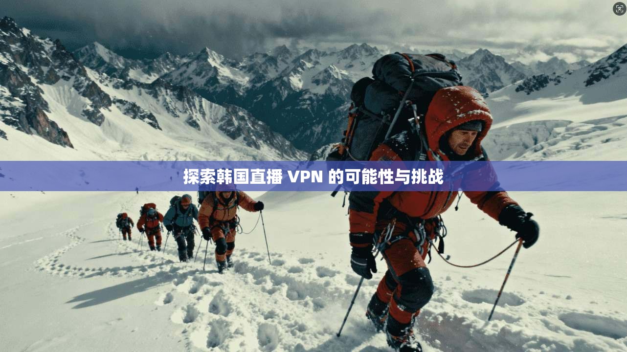 探索韩国直播 VPN 的可能性与挑战