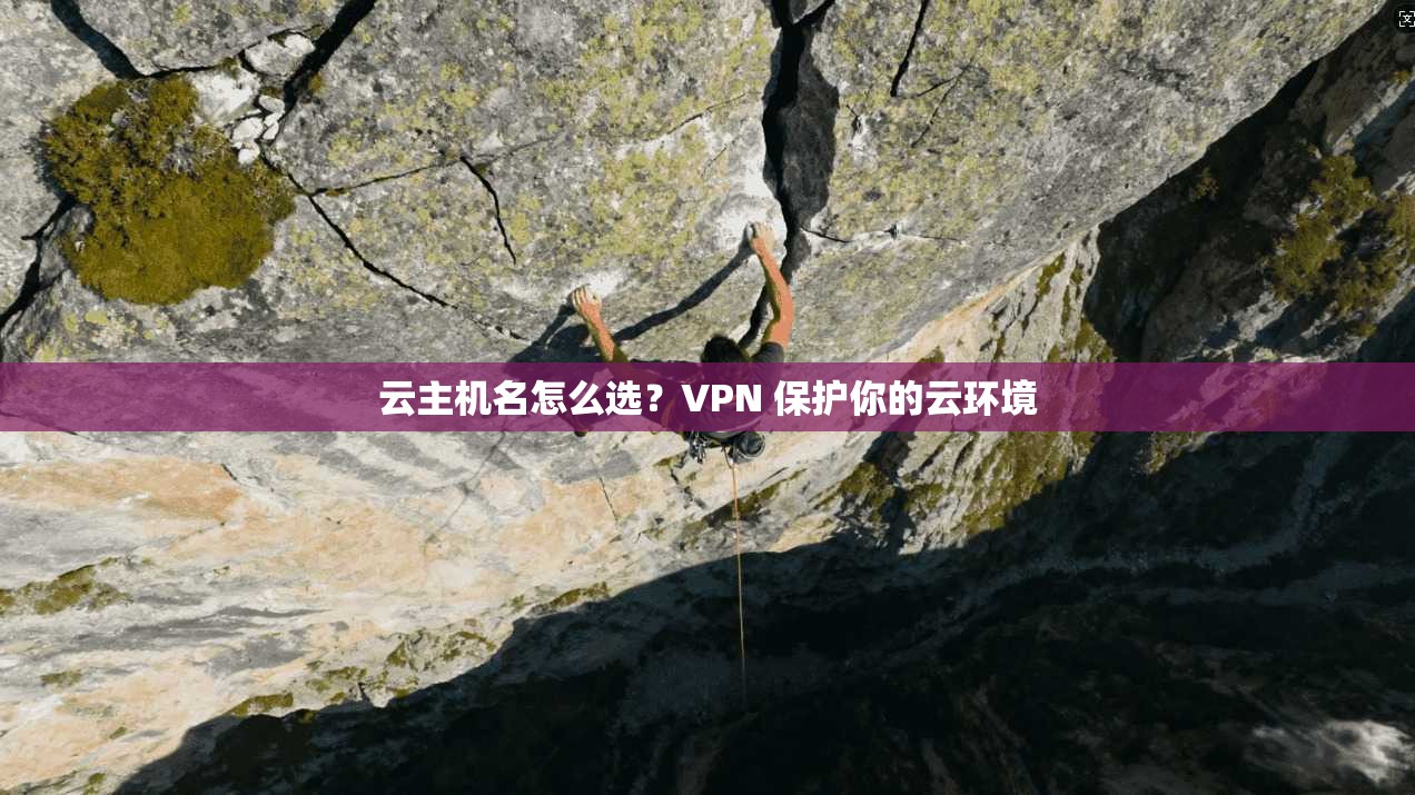 云主机名怎么选？VPN 保护你的云环境