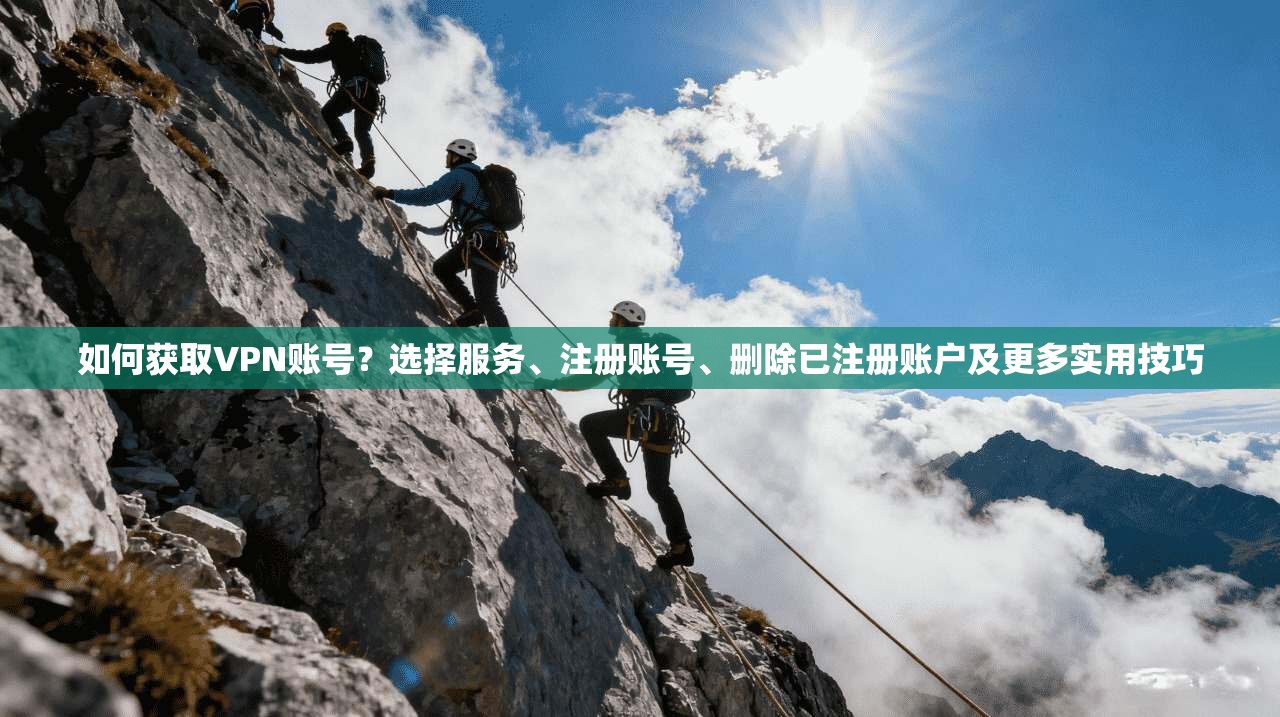 如何获取VPN账号？选择服务、注册账号、删除已注册账户及更多实用技巧