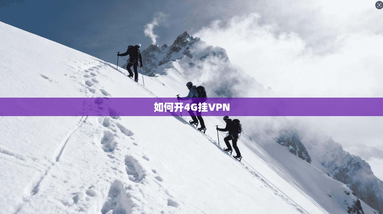 如何开4G挂VPN