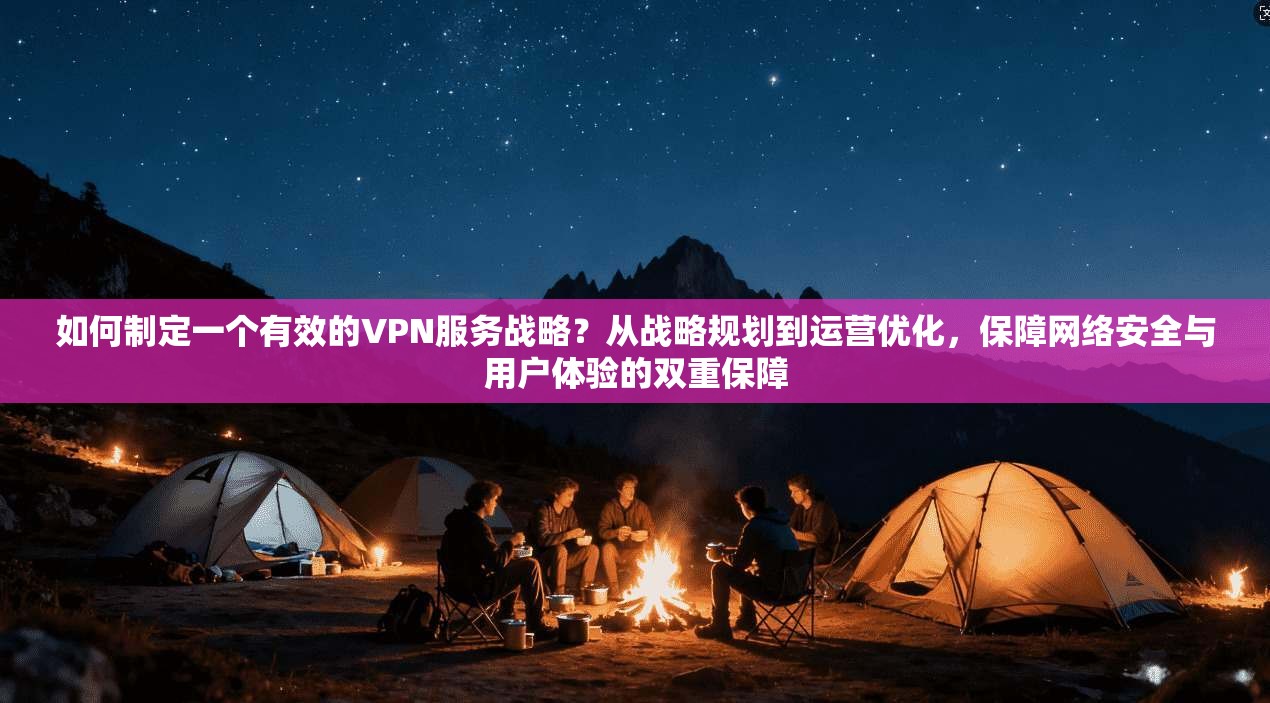 如何制定一个有效的VPN服务战略？从战略规划到运营优化，保障网络安全与用户体验的双重保障