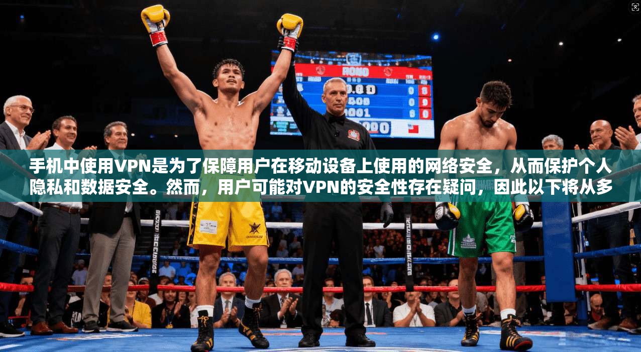手机中使用VPN是为了保障用户在移动设备上使用的网络安全，从而保护个人隐私和数据安全。然而，用户可能对VPN的安全性存在疑问，因此以下将从多个方面进行详细分析  第1张