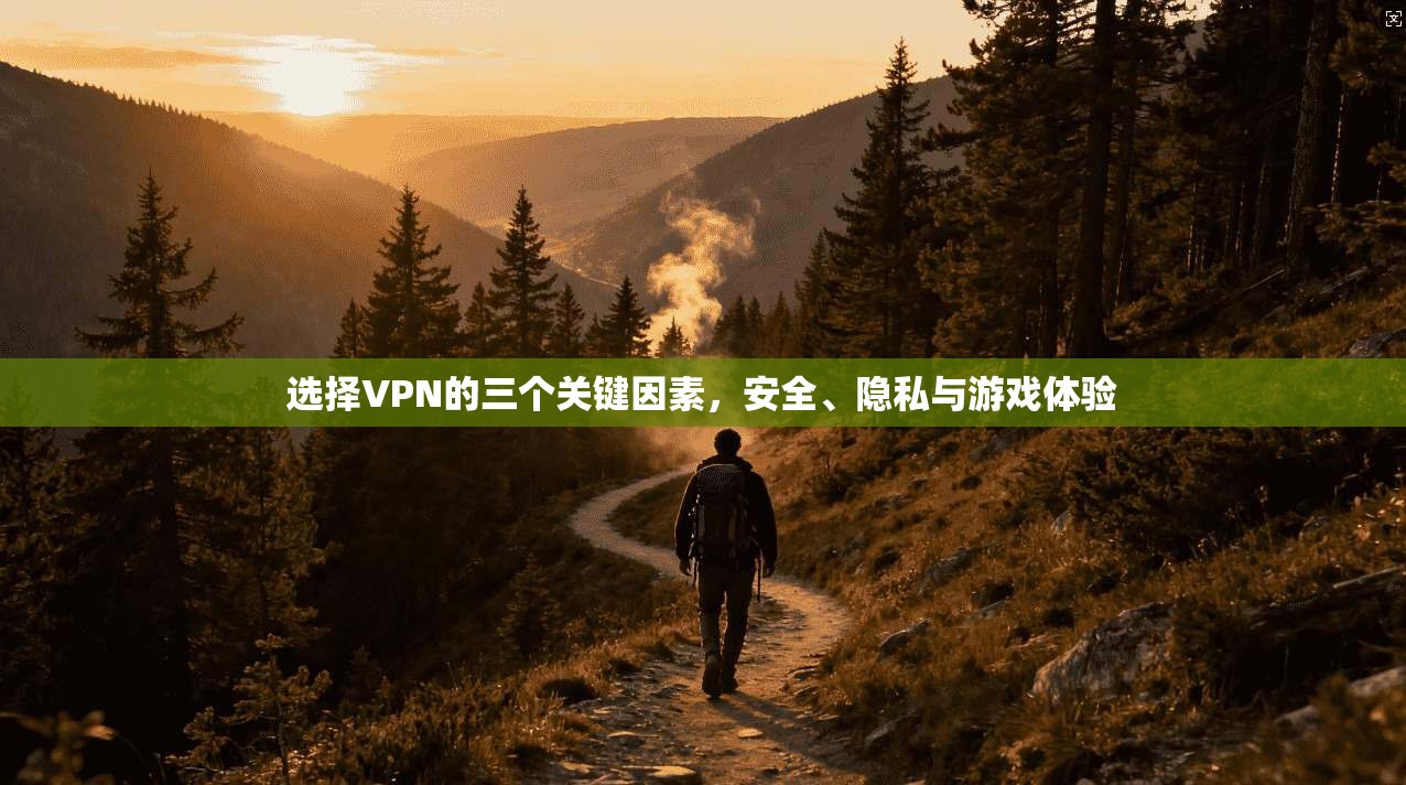 选择VPN的三个关键因素，安全、隐私与游戏体验  第1张