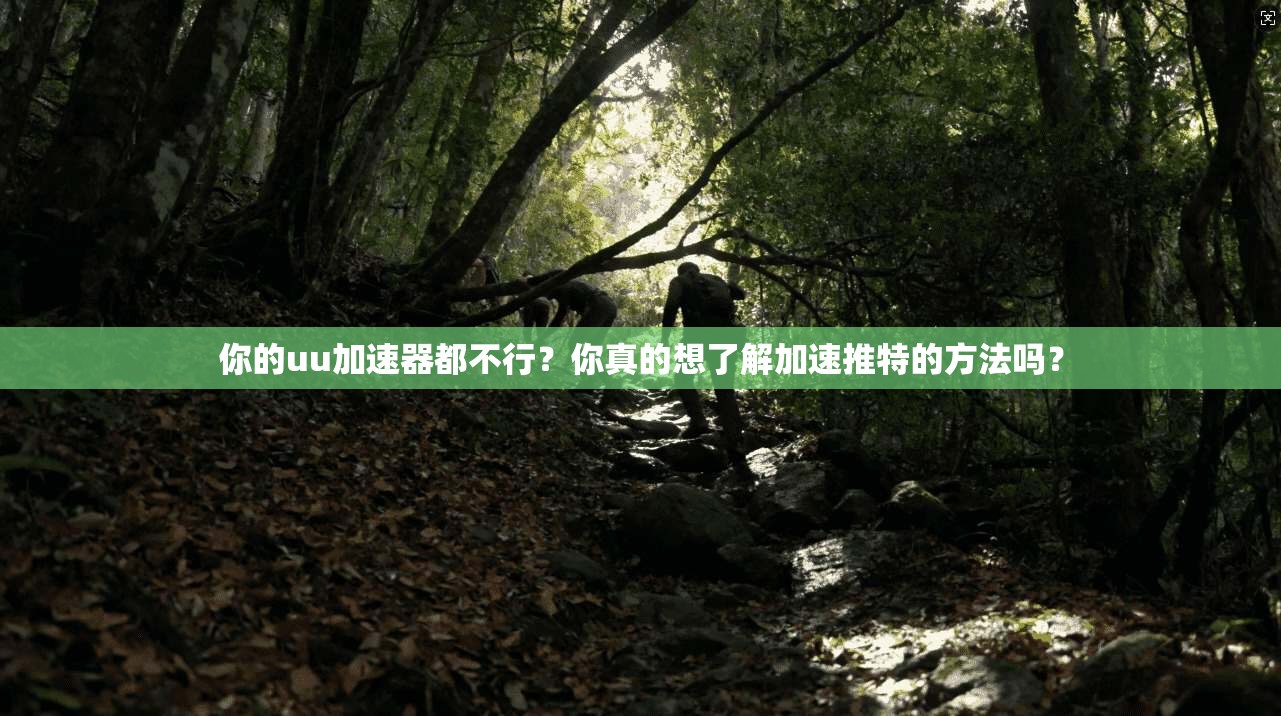 你的uu加速器都不行?你真的想了解加速推特的方法吗?