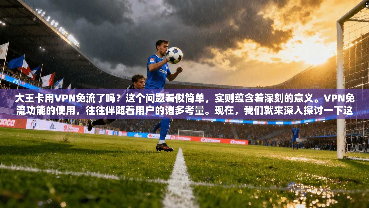 大王卡用VPN免流了吗?这个问题看似简单,实则蕴含着深刻的意义。VPN免流功能的使用,往往伴随着用户的诸多考量。现在,我们就来深入探讨一下这个问题
